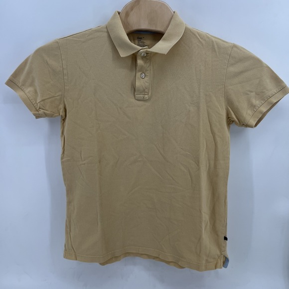 GAP Other - Gap Shirt Mens Size Medium Yellow Short Sleeve Polo 100%Cotton